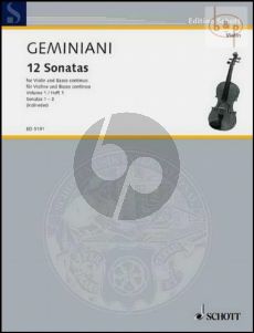 12 Sonatas Op.1 Vol.1 (No.1 - 3)