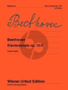 Beethoven Sonate Op.10 No.3 (D-dur) Klavier (Kohler-Oppitz) (Wiener-Urtext)