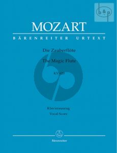 Mozart Die Zauberflote KV 620 (Vocal Score) (edited by Martin Schelhaas) (germ.) (Barenreiter-Urtext)