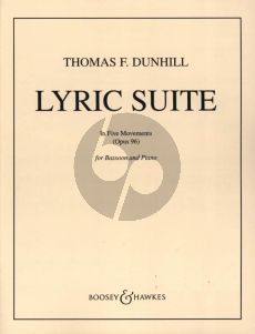 Dunhill Lyric Suite Op.96 (5 Movements) Bassoon-Piano