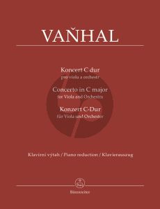 Vanhal Concerto C-major Viola-Orch. (piano red.)