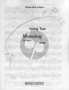 Yun Monolog (1983/84) Fagott solo