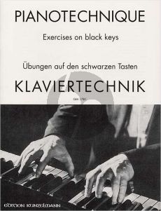 Pianotechnique (Exercises on Black Keys / Ubungen auf den schwarzen Tasten) (Nicolai Popov)
