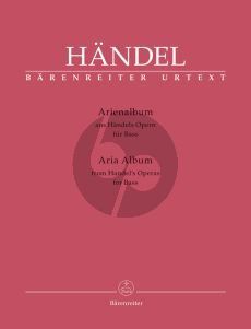 Handel Aria Album from Handel's Operas Bass Voice (ital.) (edited by Donald Burrows)