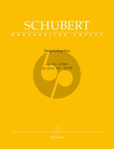 Schubert Impromptus Op. 90 D 899 - Op. post. 142 D 935 Piano (edited by Walther Dürr)