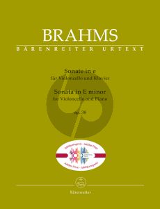 Brahms Sonata e-minor Op.38 Violoncello and Piano (edited by Clive Brown)
