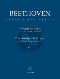 Beethoven  Concerto No.1 C-major Op.15 Pianoforte and Orchestra Study Score