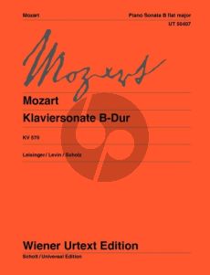 Mozart Sonata B -flat major KV 570 Piano