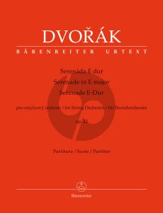 Dvorak Serenade E-major Op.22 String Orchestra Full Score