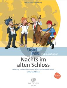 Holzer-Rhomberg Nachts im alten Schloss 2 Violinen-Viola-Violoncello-Kontrabass und Klavier (Part./Stimmen)