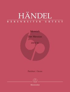 Handel Messias / Messiah HWV 56 Partitur (dt./engl.) (ed. John Tobin) (Barenreiter) (Softcover)