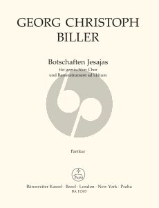 Biller Botschaften Jesajas for Mixed Choir (SSAATTBB) and Bass Instrument ad libitum