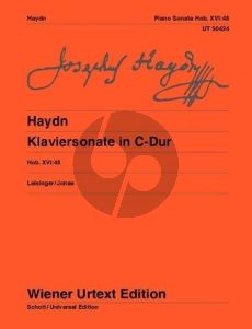 Haydn Sonata C-major Hob. XVI:48 Piano (Landon-Leisinger and Jonas) (Wiener-Urtext)