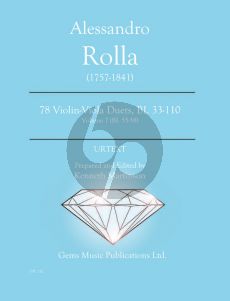 Rolla 78 Duets Volume 7 BI. 55 - 58 Violin - Viola (Prepared and Edited by Kenneth Martinson) (Urtext)