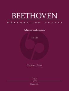 Beethoven Missa solemnis Opus 123 Soli-Choir-Orchestra (Full Score) (Barry Cooper)