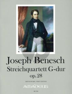 Benesch Quartett G-dur Opus 28 Vi.-Va.-Vc. (Part./Stimmen) (Bernhard Pauler)