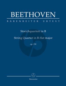 Beethoven String Quartet in B-flat major Op. 130 Study Score (Jonathan Del Mar)