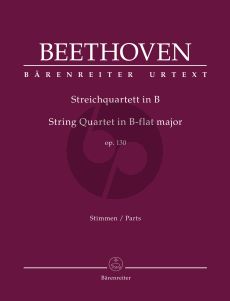 Beethoven String Quartet in B-flat major Op. 130 Parts (Jonathan Del Mar)