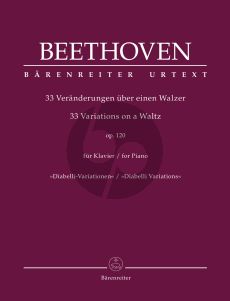 Beethoven 33 Variations on a Waltz Op. 120 "Diabelli Variations" Piano solo (edited by Mario Aschauer)