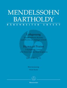 Mendelssohn Lobgesang (Symphony-Cantata) Op. 52 (MWV A18) Soli-Choir-Orch. Vocal Score (germ./engl.)