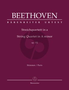 Beethoven String Quartet in A-minor Op. 132 Parts (edited by Jonathan Del Mar)