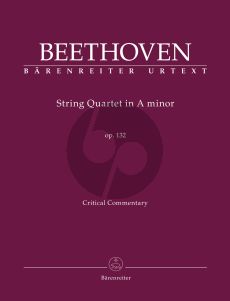 Beethoven String Quartet in A-minor Op. 132 (Critical commentary) (edited by Jonathan Del Mar)