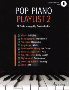 Pop Piano Playlist 2 Book with Audio online (edited by Carsten Gerlitz)