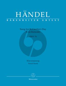 Handel Song for St Cecilia´s Day HWV 76 Soli-Choir and Orchestra Vocal Score (Ode to St Cecilia) (Stephan Blaut)