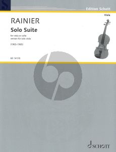 Rainier Solo Suite version for Solo Viola