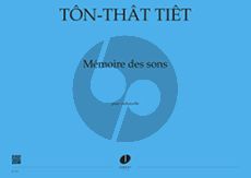 Ton-That Mémoire des sons Violoncelle seule