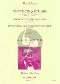 Moyse 25 Etudes de Virtuosite d'apres Czerny pour Flûte