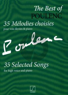 Poulenc The Best of  Poulenc 35 Selected Songs High Voice and Piano