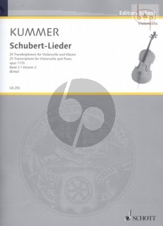 Schubert-Lieder Op. 117b Vol. 2 - 25 Transcriptions fur Violoncello und Klavier