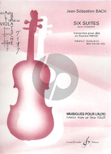 Bach 6 Suites Vol.2 (BWV 1010-1011-1012) (original pour Violoncelle transcrites pour Alto par Stephane Wiener)