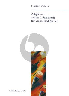 Mahler Adagietto (aus der 5.Symphonie) Violin-Klavier (Wittinger)
