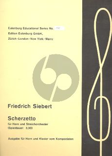 Siebert Scherzetto Horn mit 8 Holzblaser Klavierauszug