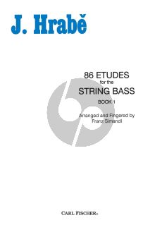 Hrabe 86 Studies Vol.1 String Bass (edited by Franz Simandl)