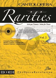 Rarities-Arias for Tenor Vol.2 Voice-Piano (Bk-Cd)