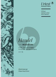 Handel Messiah 1741 HWV 56 Soli-Chor-Orchester (Klavierauszug von Andres Köhs) (herausgegeben von Malcolm Bruno und Caroline Ritchie)