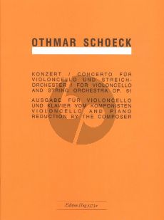 Schoeck Concerto Op.61 Violoncello-String Orchestra (piano red.)