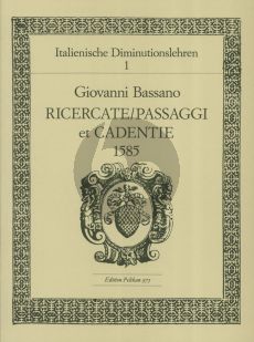 Bassano Ricercate - Passi e Cadenzi 1585 Flöte oder Violine (Richard Erig)