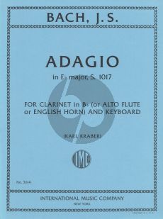 J.S. Bach Adagio E-flat major BWV 1017 Clarinet-Piano (Alto Flute/Engl.Horn) (arr. Karl Kraber)