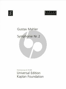Mahler Symphony No.2 - 4th and 5th Movement for Orchestra, Mixed Choir,Soprano and Alto Solo (1894 rev.1910) Vocal Score (Kaplan Foundation)