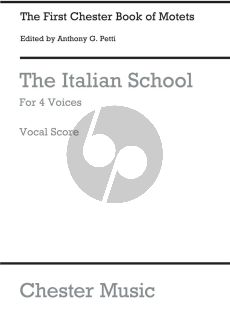 Album Chester Book of Motets Vol.1 The Italian School for 4 Voices SATB (Edited by Anthony G. Petti)