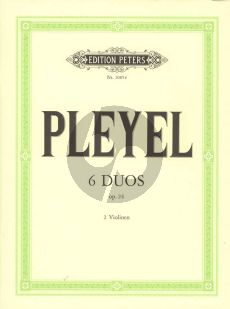 Pleyel 6 Duos Op.24 2 Violinen (Stimmen) (Carl Herrmann)