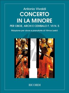 Vivaldi Concerto a-minor RV 461 F.VII N.5 Oboe-Strings and Bc (piano reduction) (G.F. Malipiero and Vilmos Lesko)