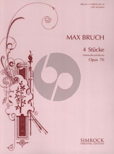 Bruch 4 Pieces Op.70 Violoncello and Piano