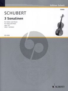 Schubert 3 Sonatinen Op.137 Violine und Klavier (edited by Heinz Schroter and Gunter Kehr)