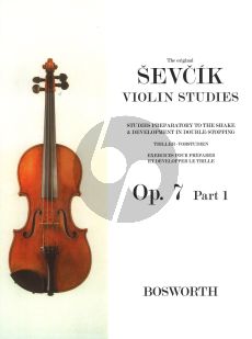 Sevcik Studies Preparatory to the Shake & Development in Double-Stopping Op.7 Vol.1 Violin (1st Position)