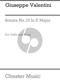 Valentini Sonata No.10 E-major Violoncello and Piano
